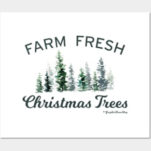 Farm Fresh Christmas Trees © GraphicLoveShop Posters and Art